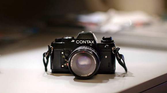 My first camera, a Contax film SLR